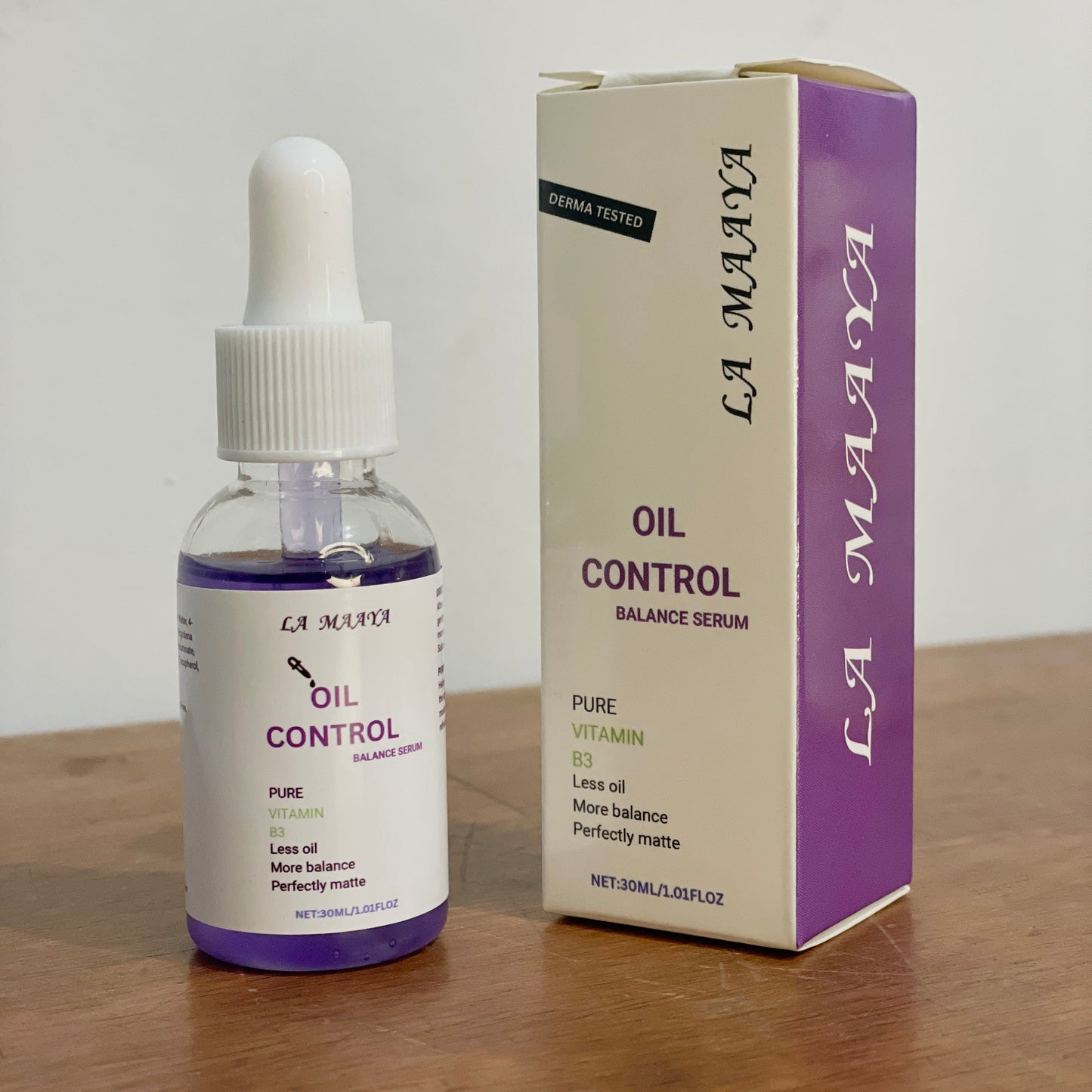 LA MAAYA Oil Control Balance Serum - Matte Finish & Pore Minimizer | 30ml